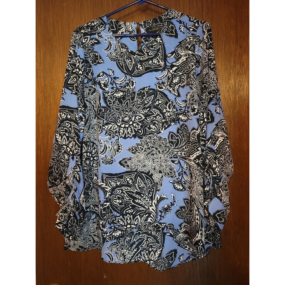 The Limited floral layered hi low hem top large
